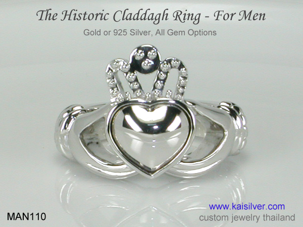 men's wedding ring claddagh