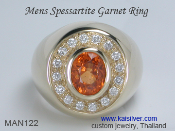 men's gemstone wedding ring