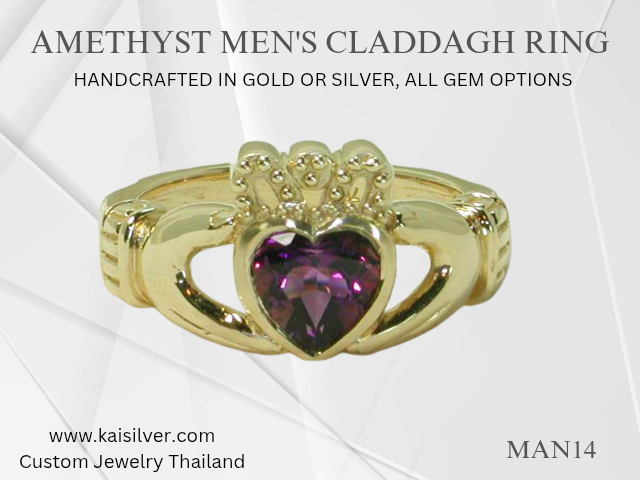 men's claddagh ring