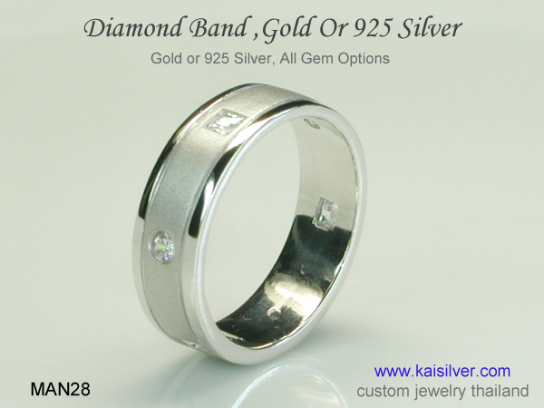 diamond band ring for men