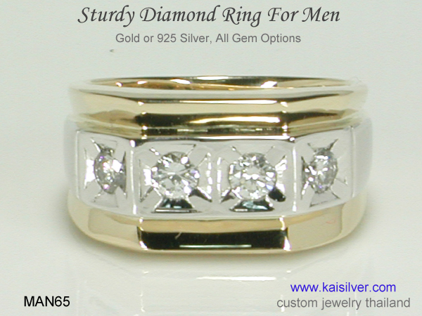 men's rings with diamonds