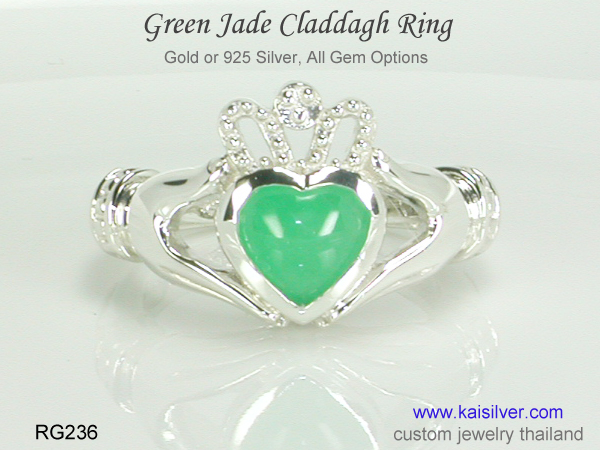 claddagh rings gold silver